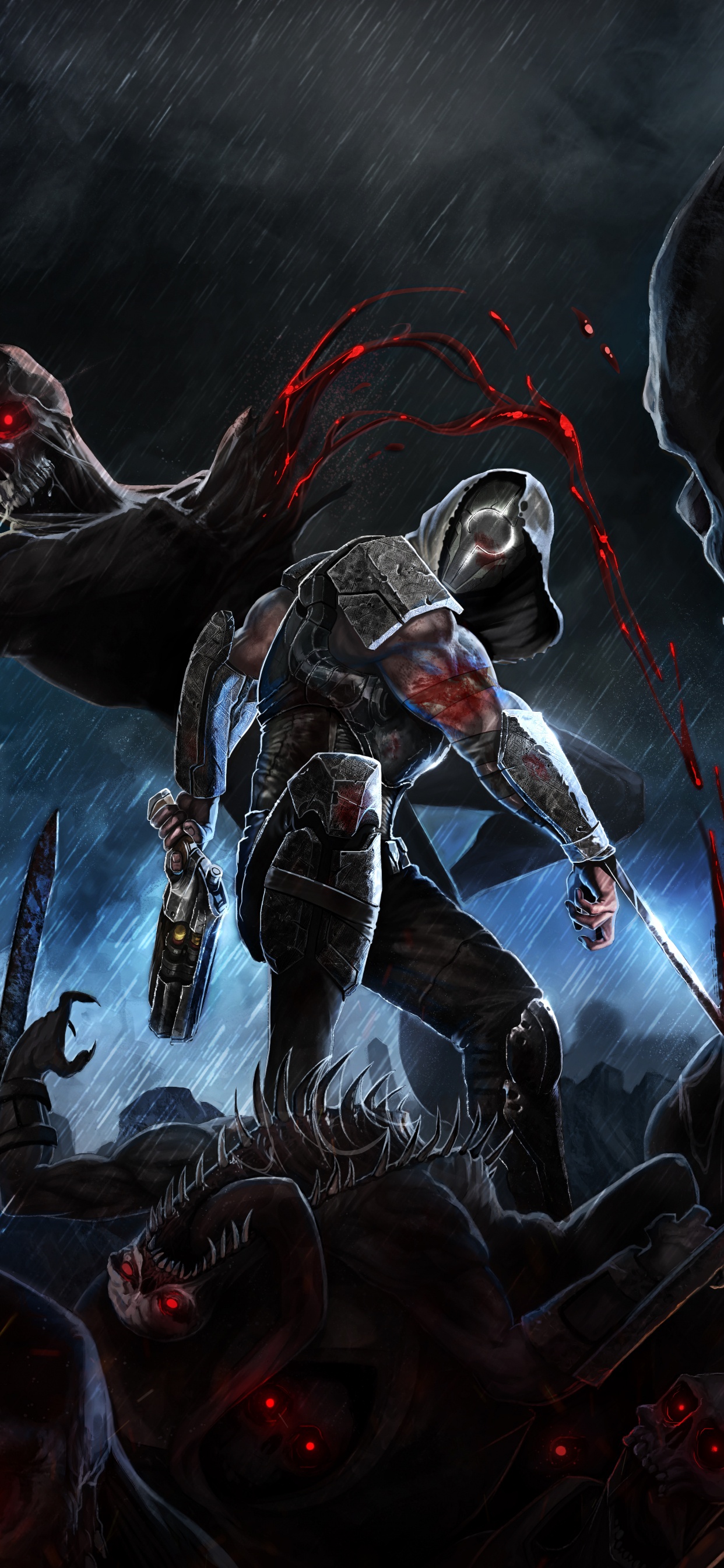 Beben, 3D-Bereiche, Nintendo Wechseln, Shooter-Spiel, Pc-Spiel. Wallpaper in 1242x2688 Resolution