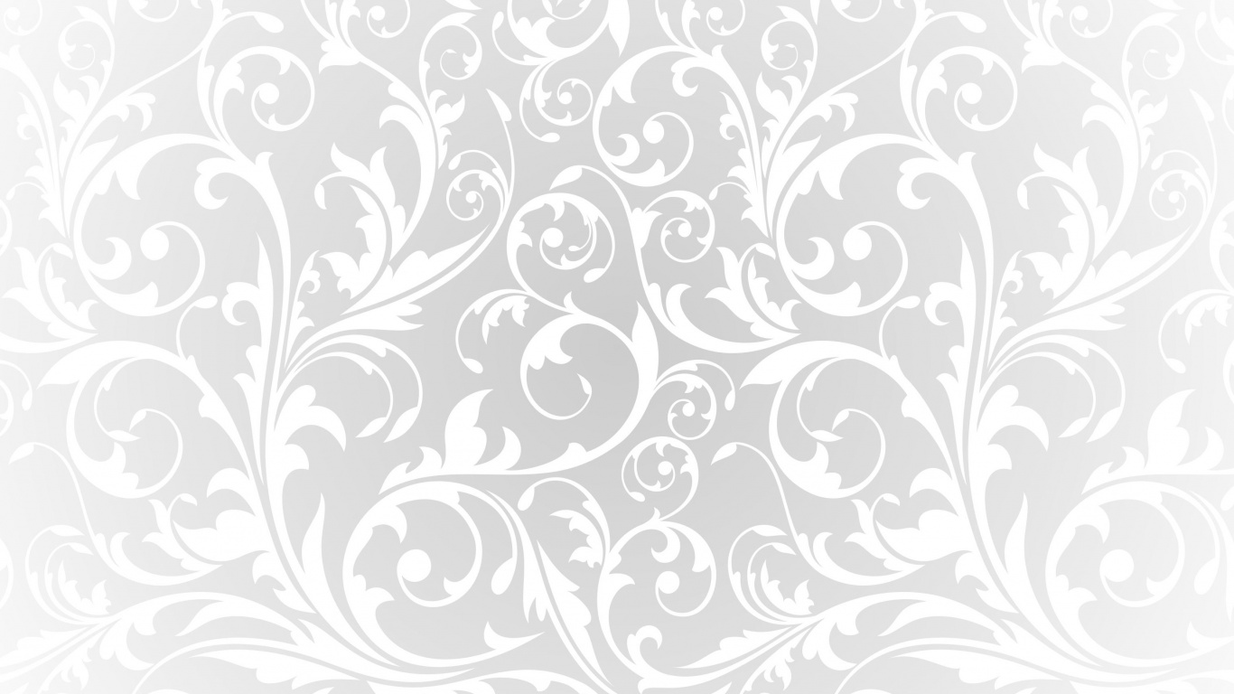 Schwarz-Weiß-Blumenillustration. Wallpaper in 1366x768 Resolution