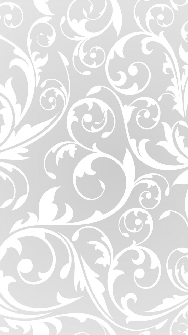 Black and White Floral Illustration. Wallpaper in 720x1280 Resolution