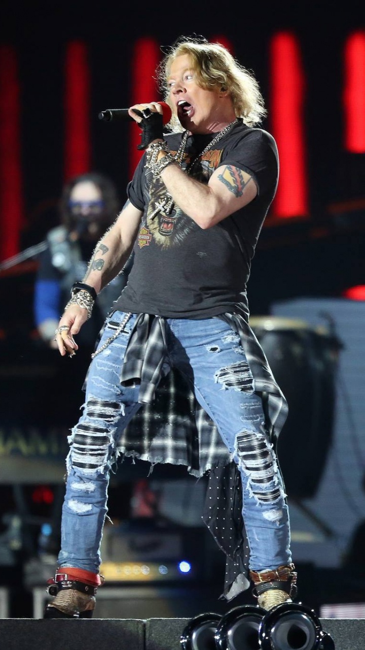Guns N Roses, Hardrock, Appetit Auf Zerstörung, Leistung, Unterhaltung. Wallpaper in 720x1280 Resolution