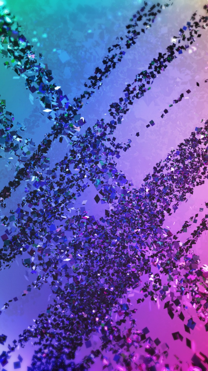 Blaue Und Weiße Abstrakte Malerei. Wallpaper in 720x1280 Resolution