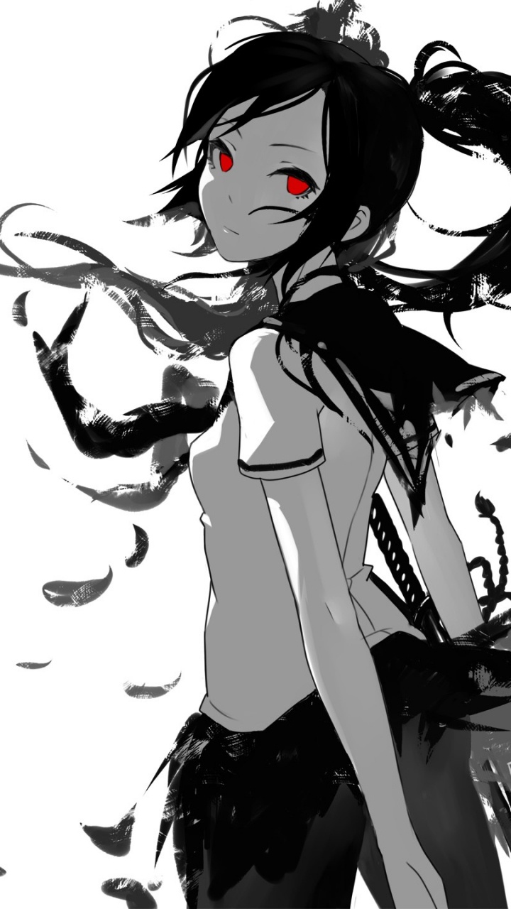 Peinture Abstraite en Noir et Blanc. Wallpaper in 720x1280 Resolution