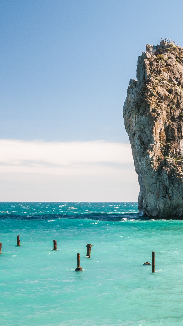 Crimea Sea, Simeiz, Black Sea, Yalta, Crimea. Wallpaper in 720x1280 Resolution