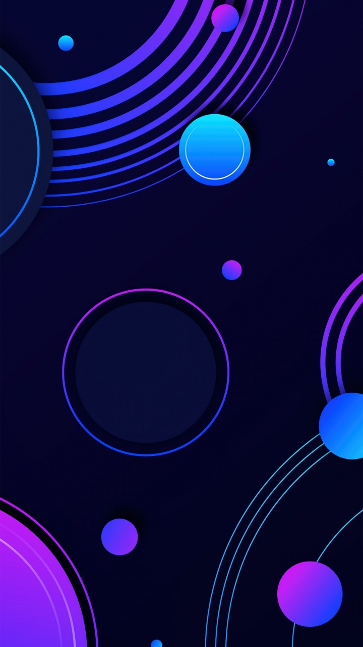 Cercle, la Pureté de la Couleur, Blue, Lumière, Purple. Wallpaper in 720x1280 Resolution