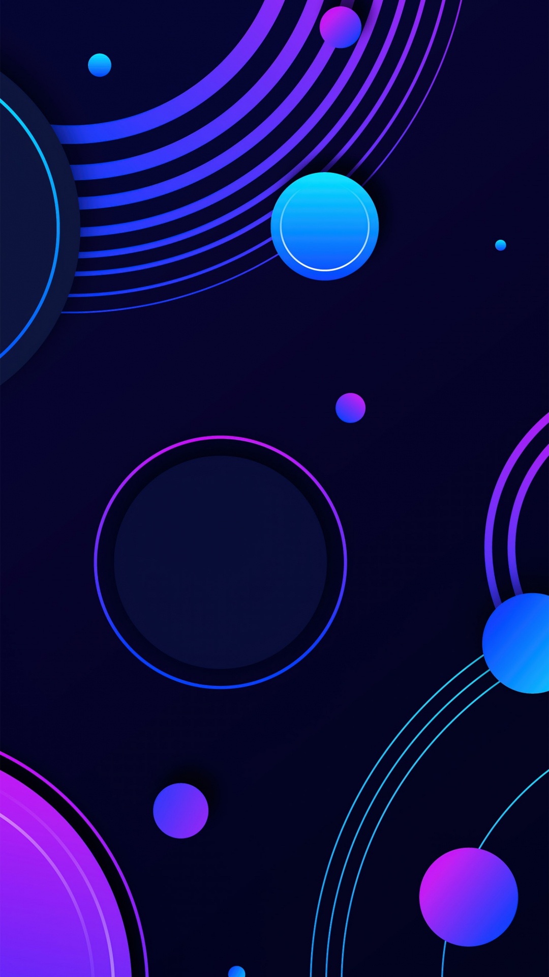 Kreis, Farbigkeit, Blau, Licht, Purpur. Wallpaper in 1080x1920 Resolution