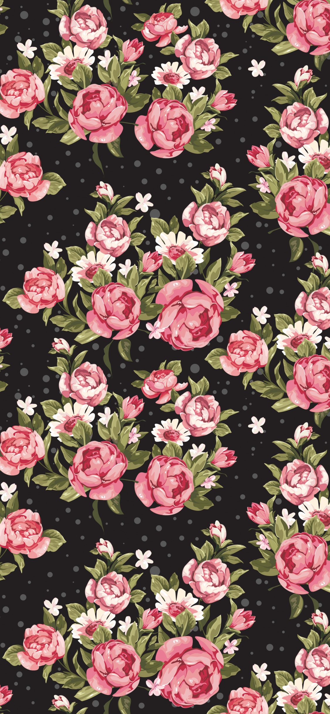 Pétales de Fleurs Roses et Blanches. Wallpaper in 1125x2436 Resolution