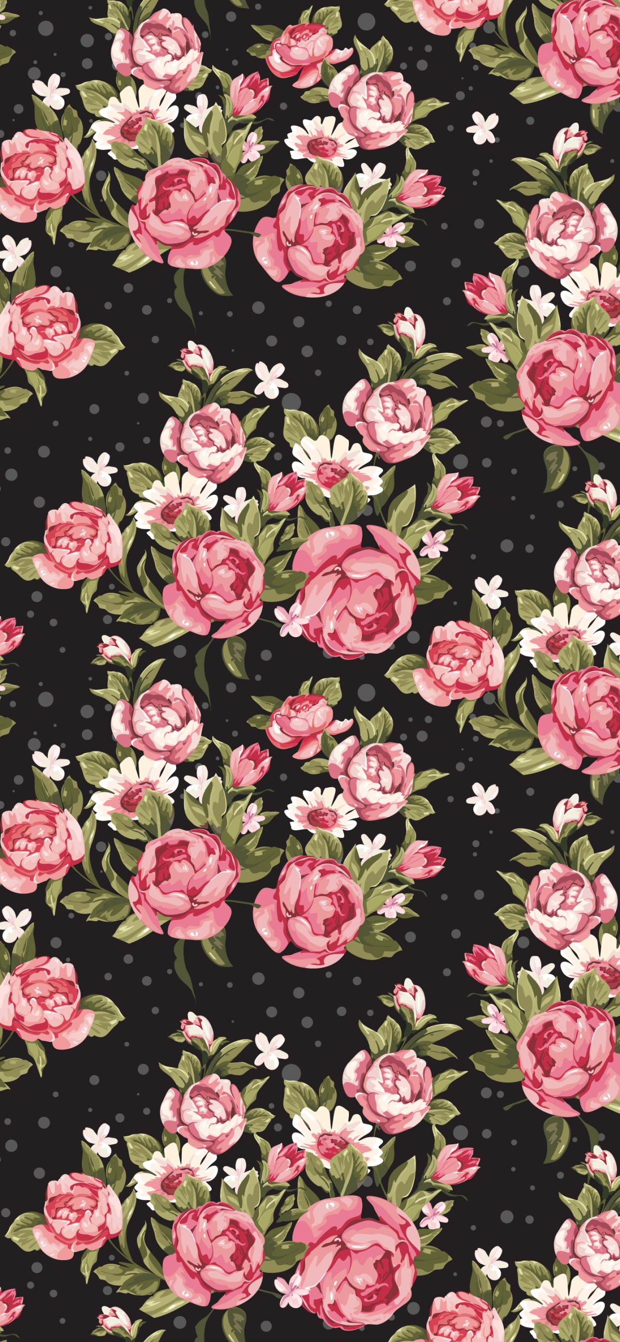 Pétales de Fleurs Roses et Blanches. Wallpaper in 1242x2688 Resolution