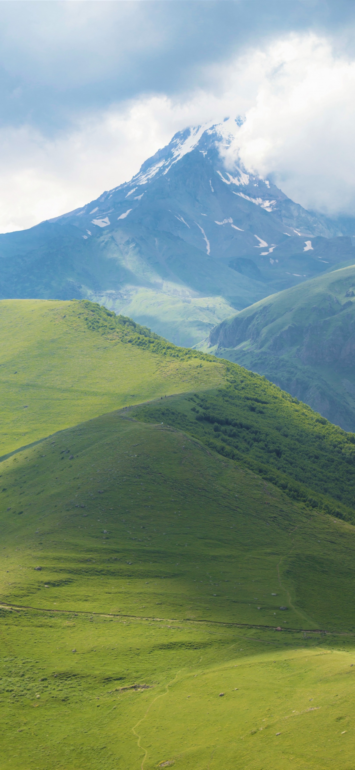 Hochland, Grünland, Mount Scenery, Cloud, Naturlandschaft. Wallpaper in 1242x2688 Resolution