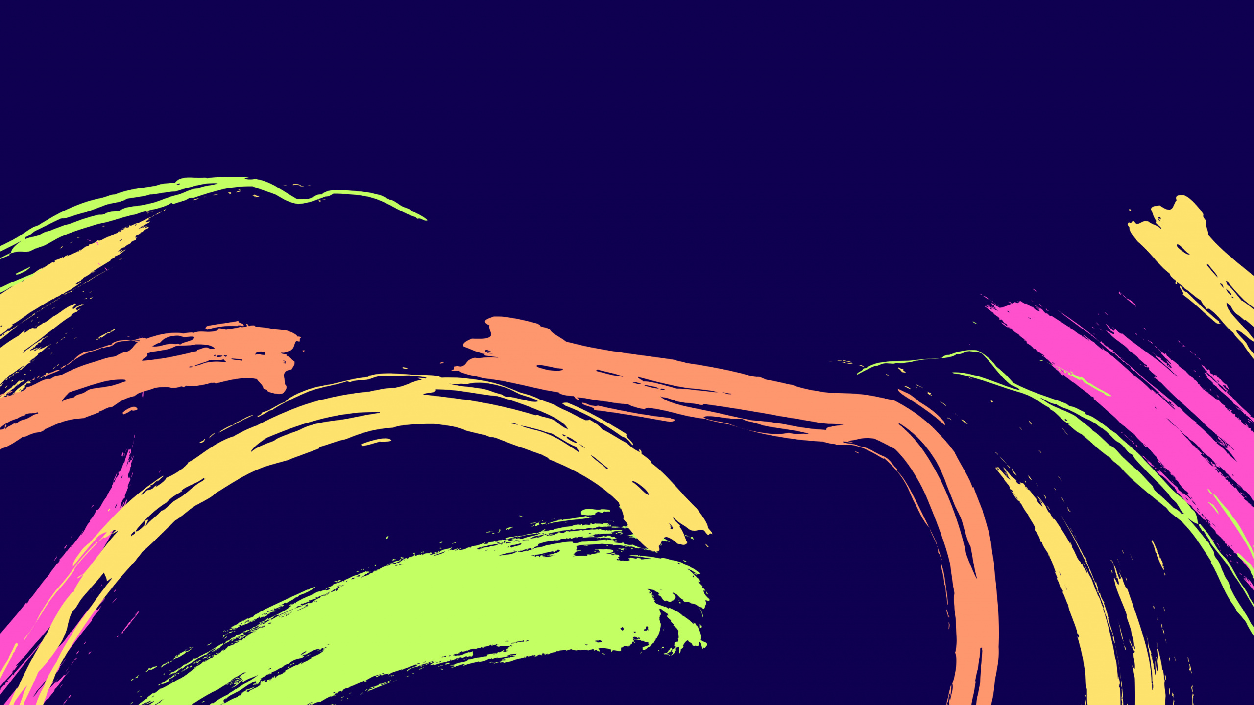 Yellow and White Stars Illustration. Wallpaper in 2560x1440 Resolution