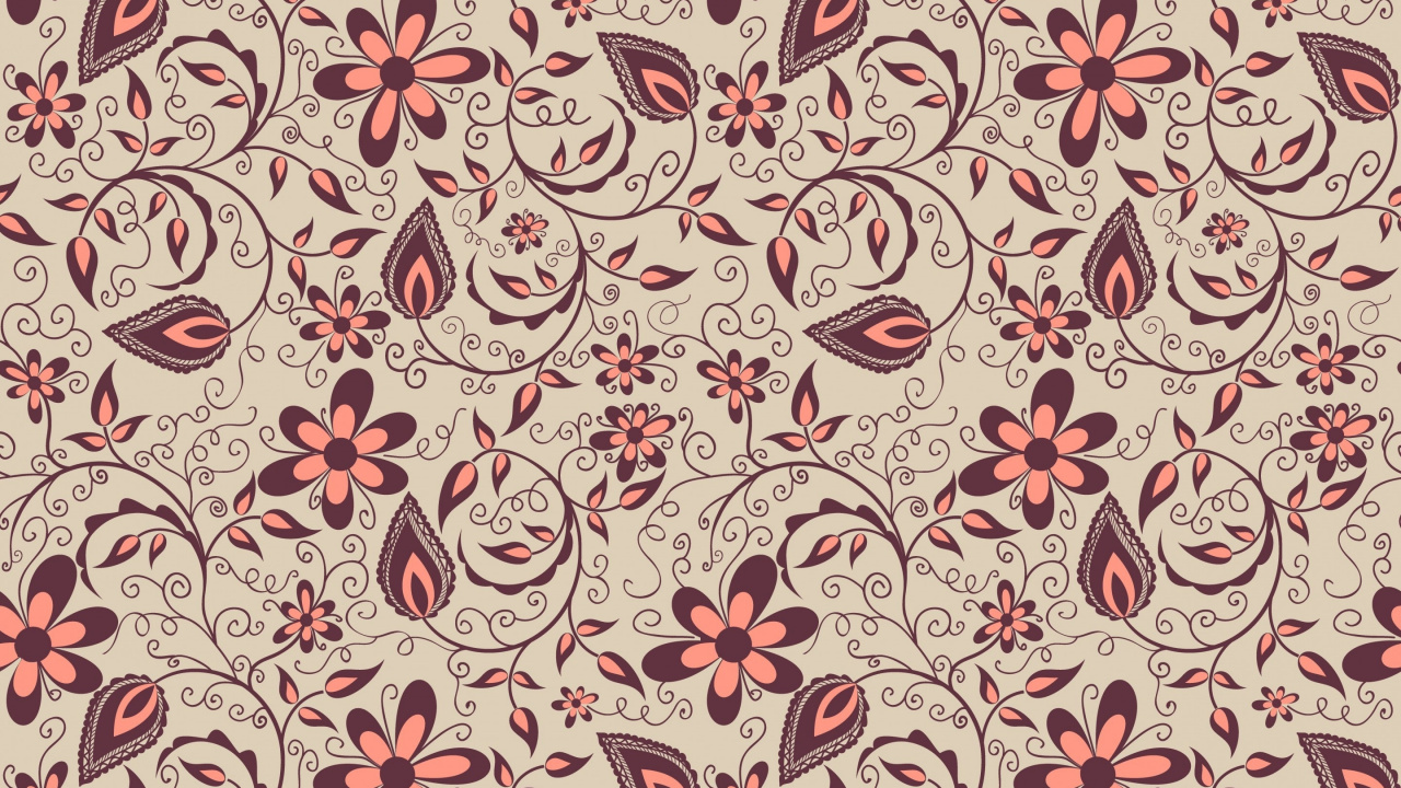 Textile Floral Blanc Rouge et Noir. Wallpaper in 1280x720 Resolution