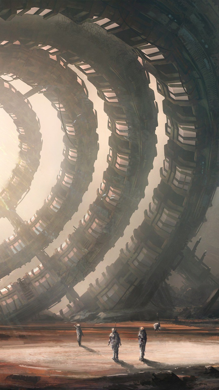 艺术, 螺旋, 圆圈, 环境技术 壁纸 720x1280 允许