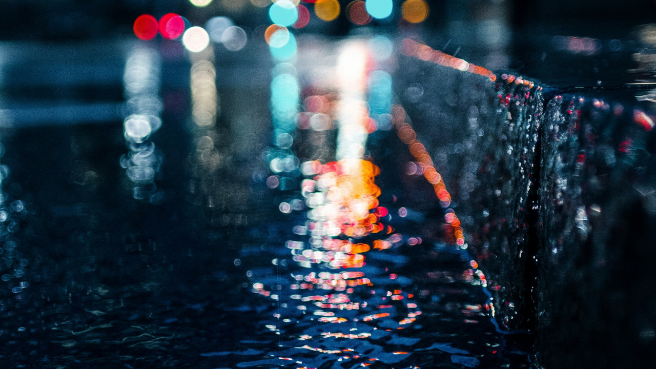 Regen, Wasser, Automotive Lighting, Fenster, Street Light. Wallpaper in 1280x720 Resolution