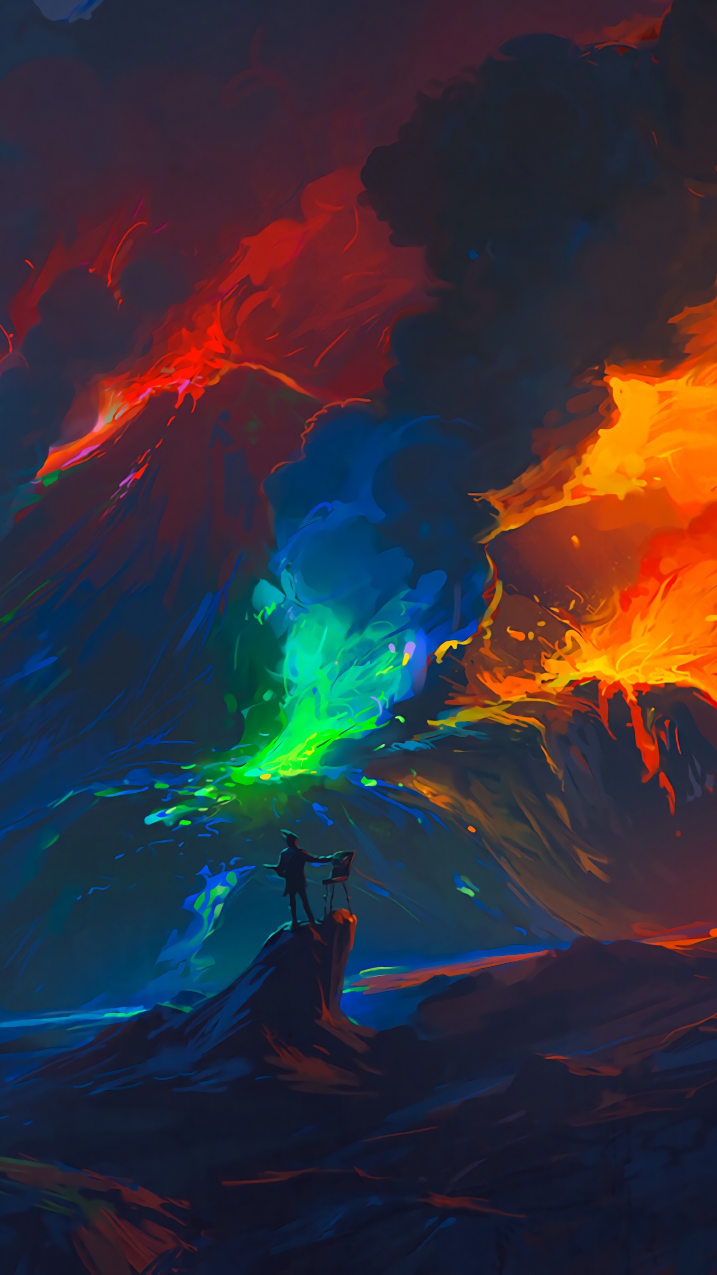 Artist, Art, Painting, Work of Art, Digital Art. Wallpaper in 1440x2560 Resolution