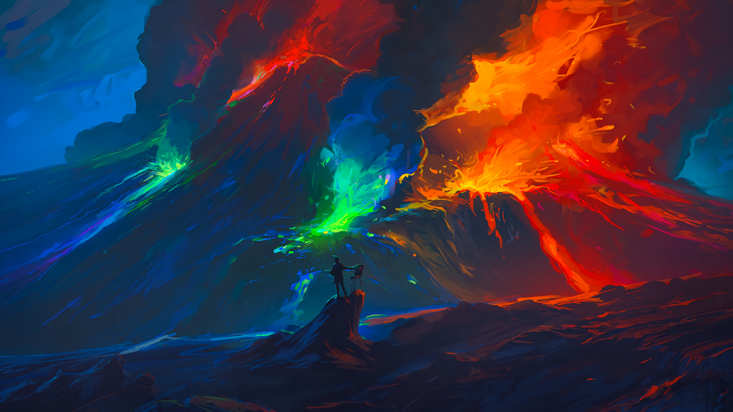 Künstler, Kunst, Malerei, Kunstwerk, Digitale Kunst. Wallpaper in 2560x1440 Resolution