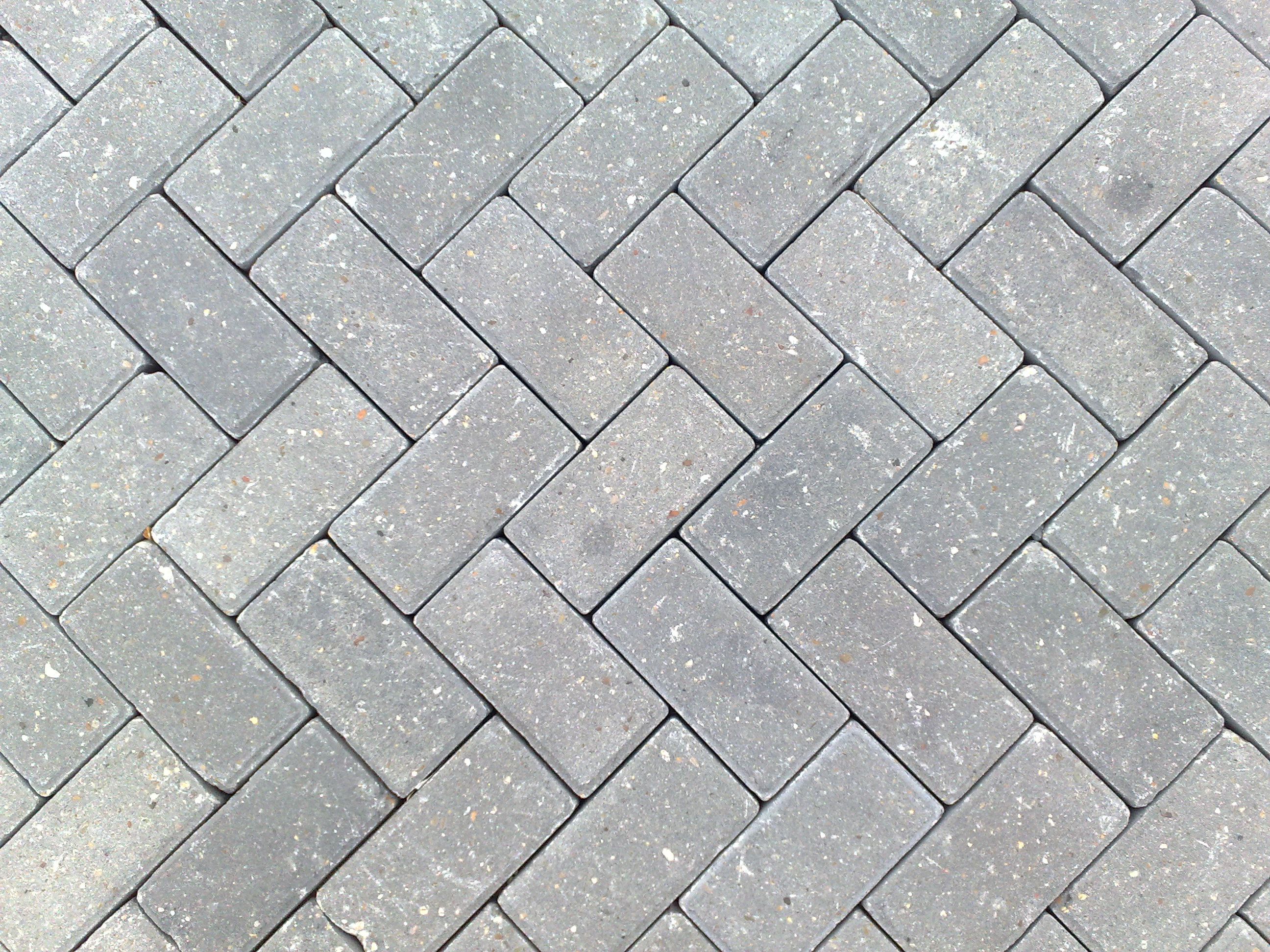 gray brick floor