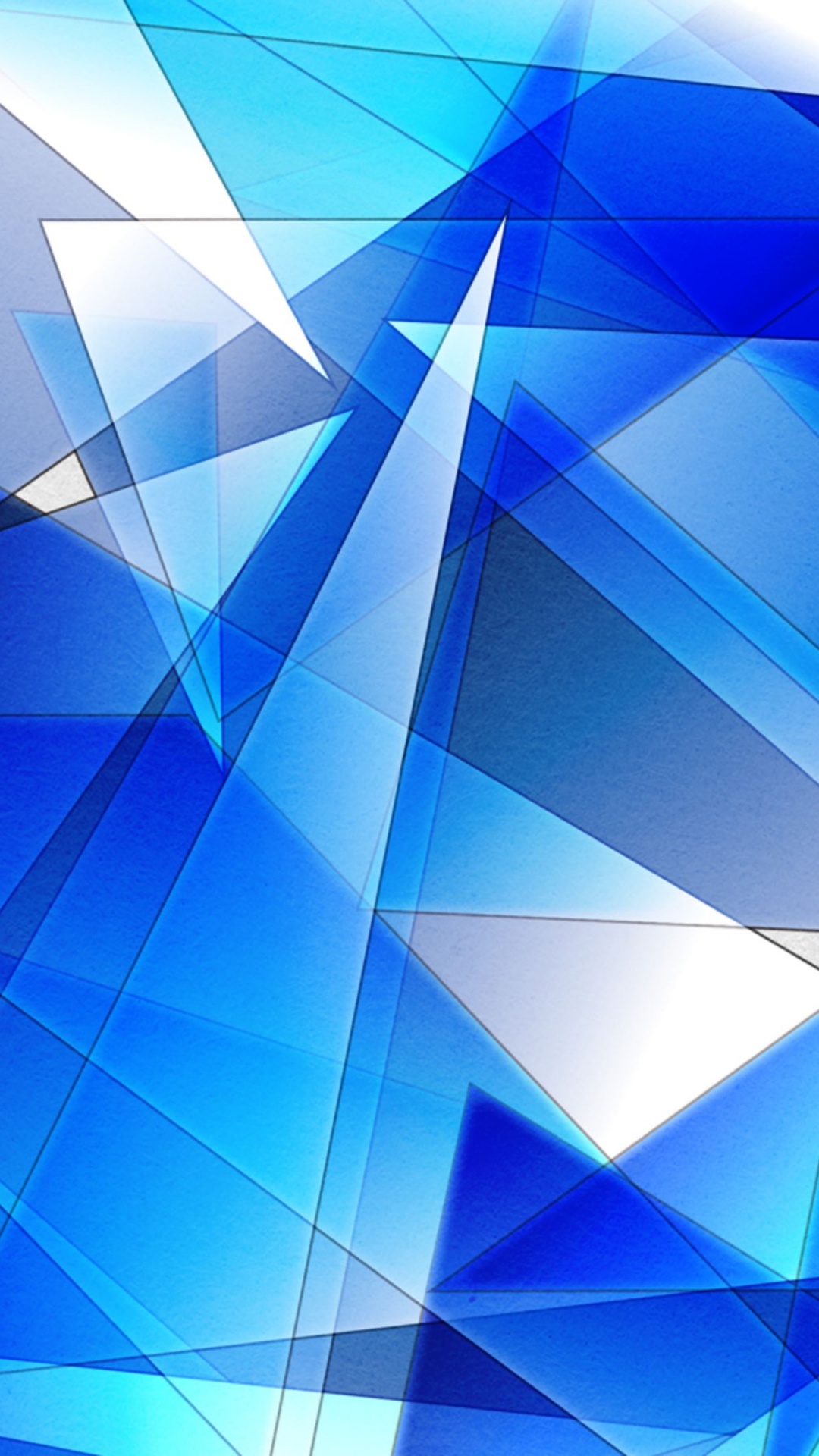 Peinture Abstraite Bleue et Blanche. Wallpaper in 1080x1920 Resolution