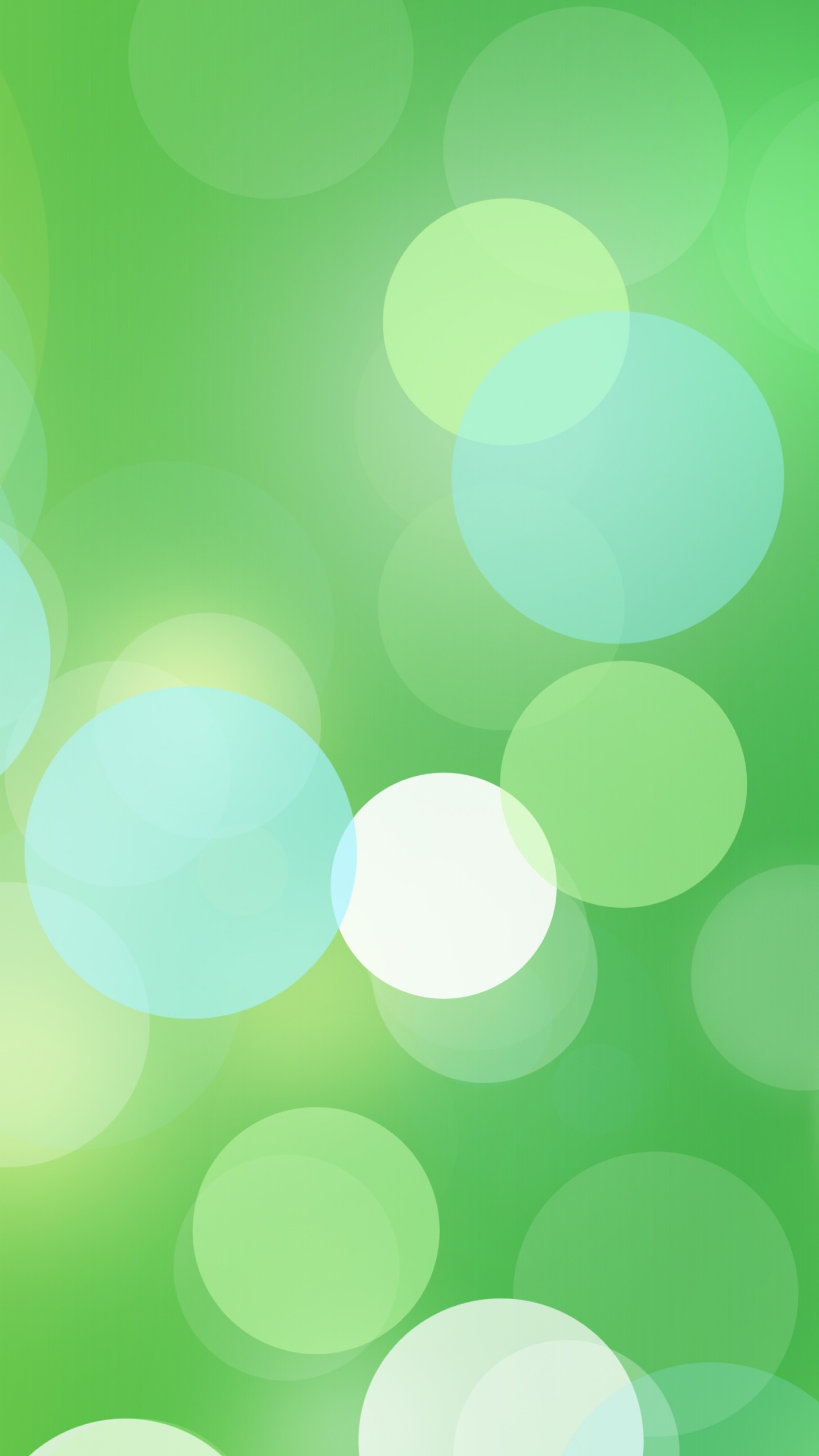 Grüne Und Weiße Bokeh-Lichter. Wallpaper in 1440x2560 Resolution