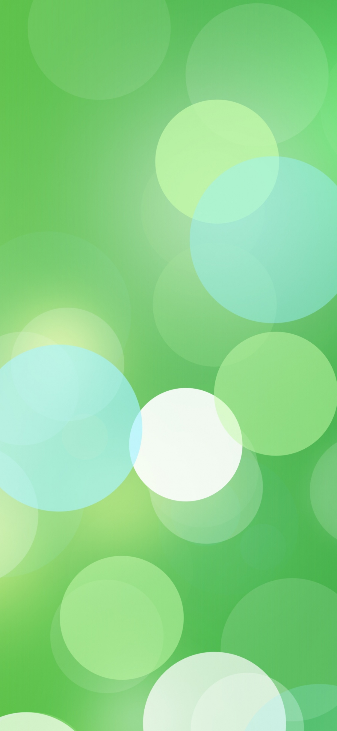 Green and White Bokeh Lights. Wallpaper in 1125x2436 Resolution