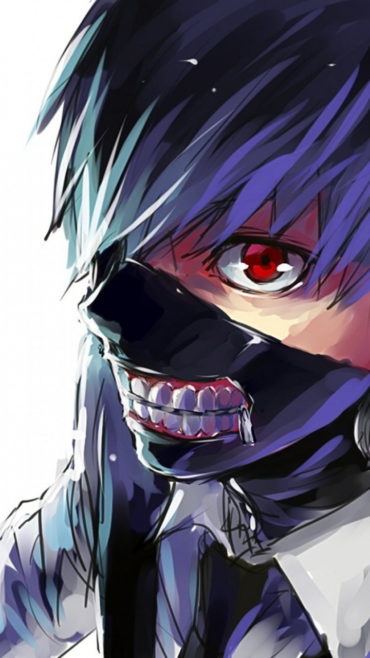 东京食尸鬼, 肯kaneki, 食尸鬼, 很酷的, 艺术 壁纸 720x1280 允许