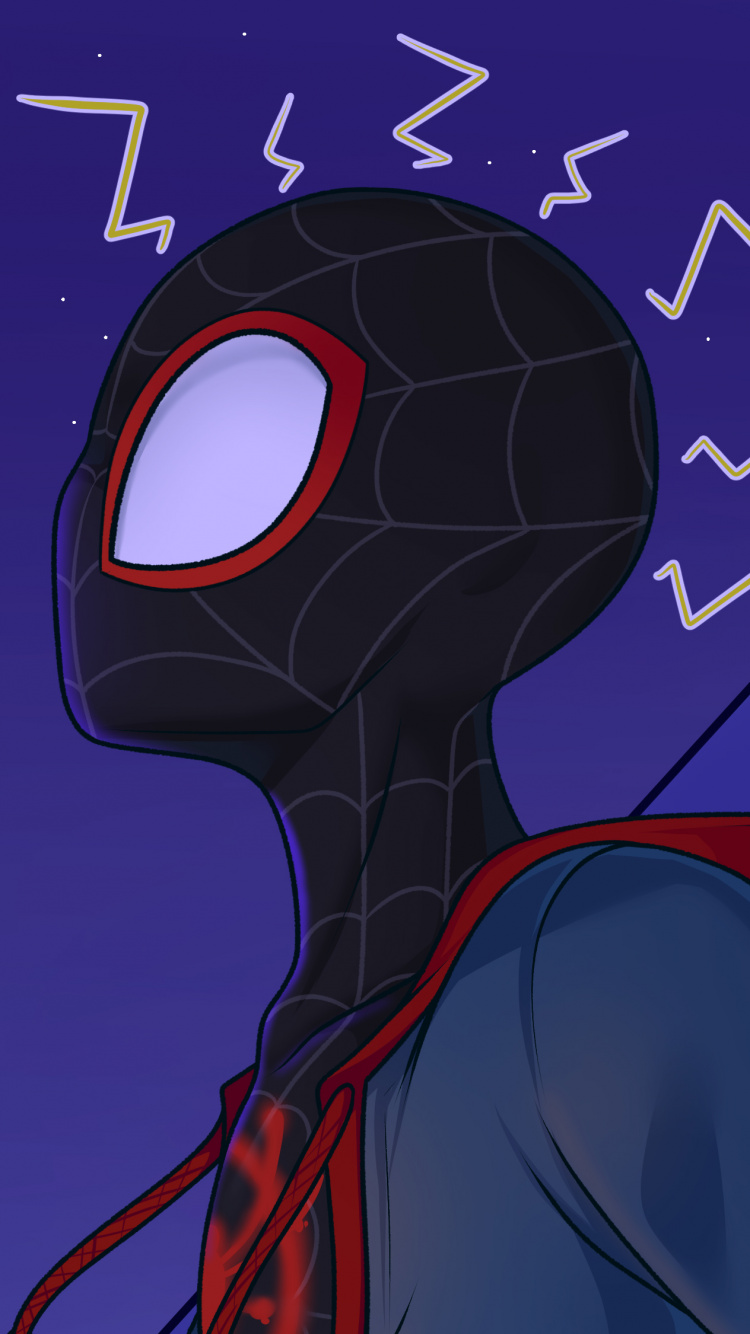 Personnage de Dessin Animé de Chat Noir et Rouge. Wallpaper in 750x1334 Resolution