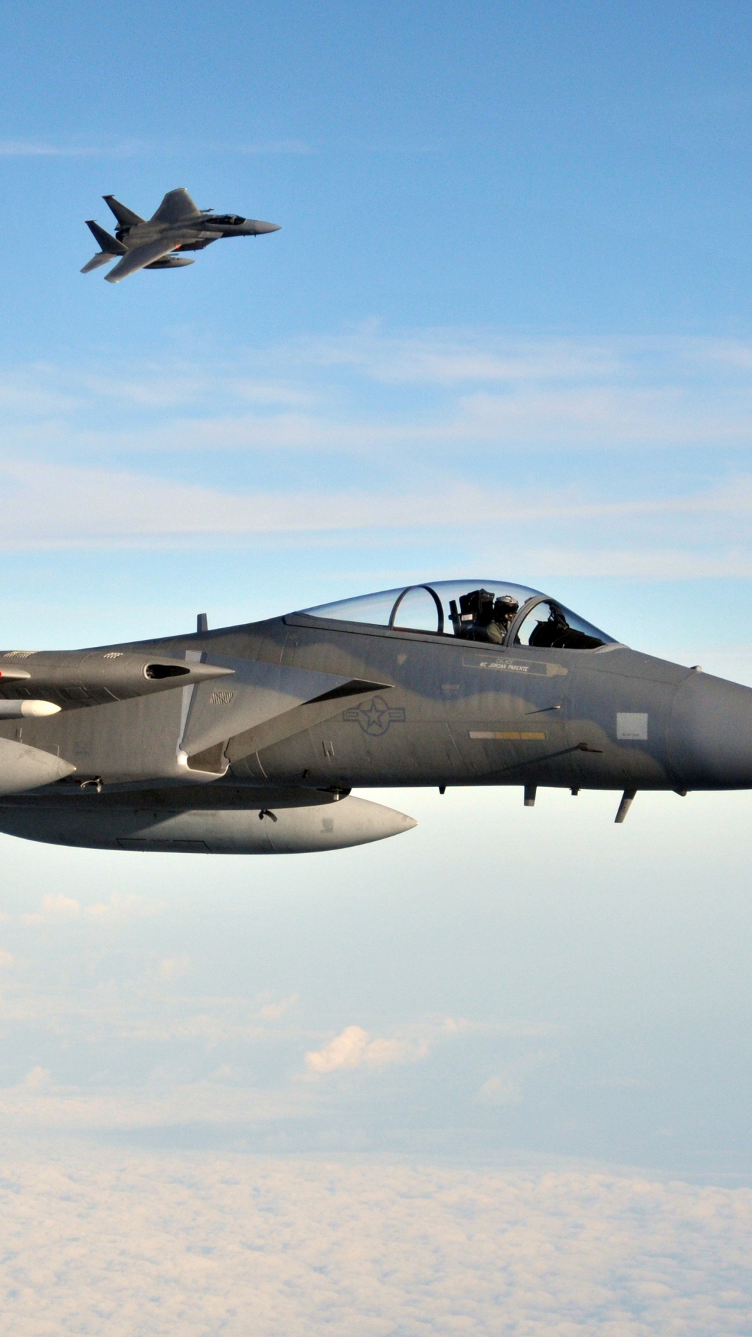 Avión de Combate Negro en el Aire Durante el Día. Wallpaper in 1080x1920 Resolution
