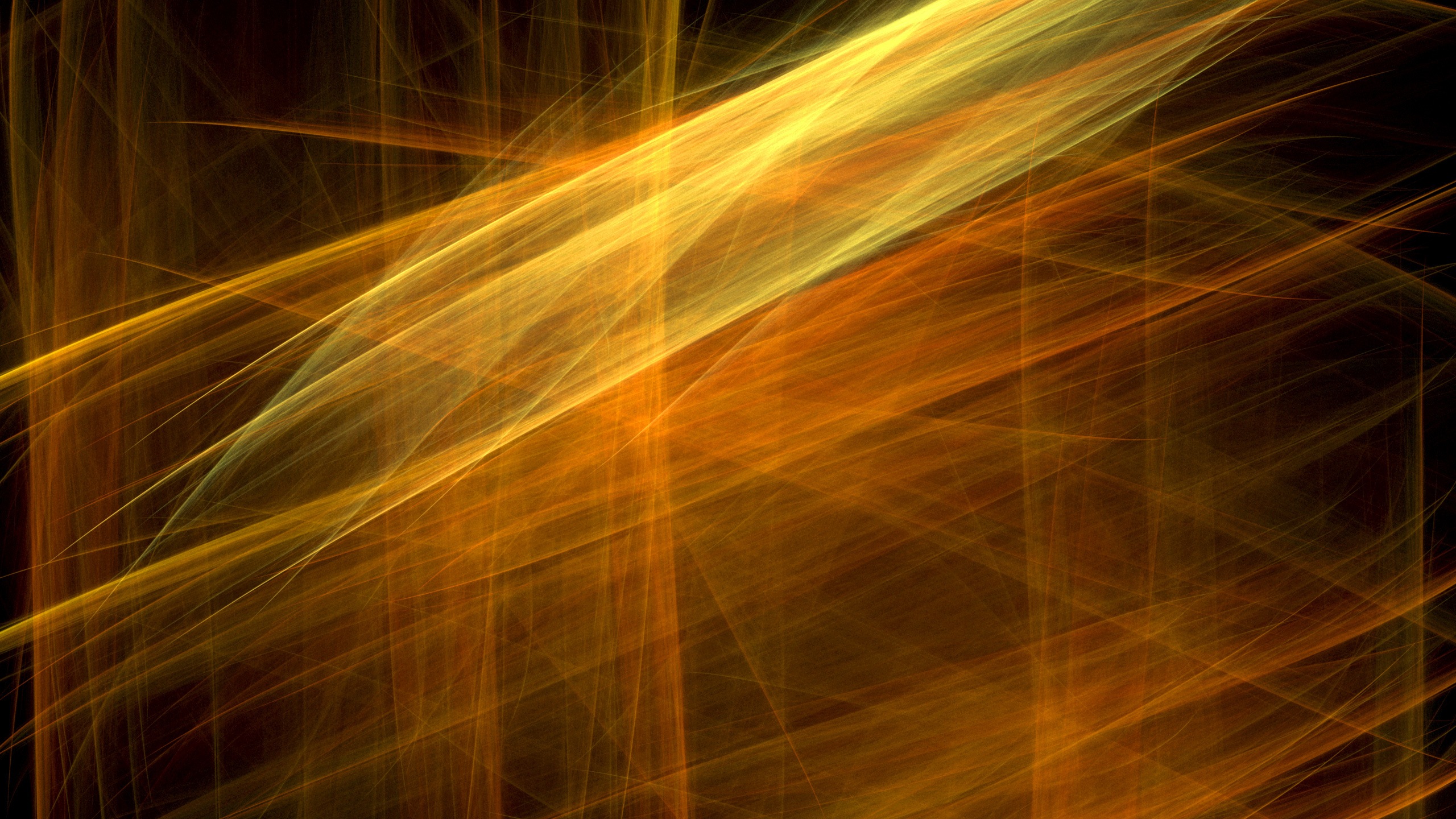 Yellow and White Light Streaks. Wallpaper in 2560x1440 Resolution