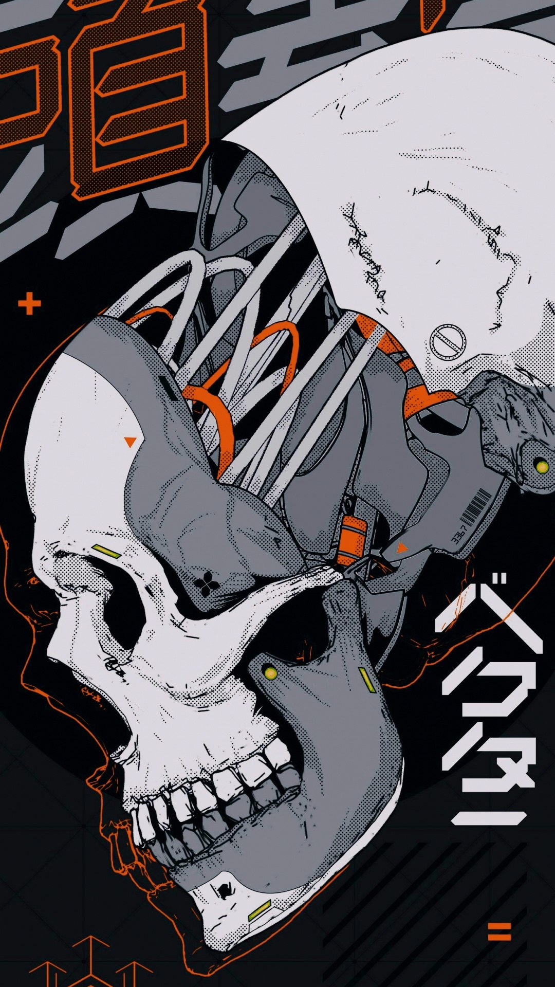 海报, 艺术, 流媒体, 忍者, 机械人 壁纸 1080x1920 允许