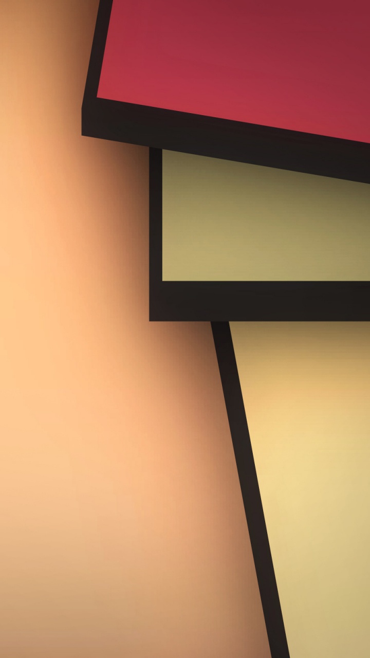 Téléviseur à Écran Plat Mural Noir et Rouge. Wallpaper in 720x1280 Resolution