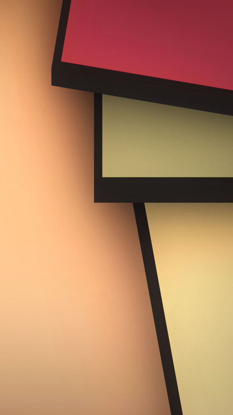 Téléviseur à Écran Plat Mural Noir et Rouge. Wallpaper in 750x1334 Resolution