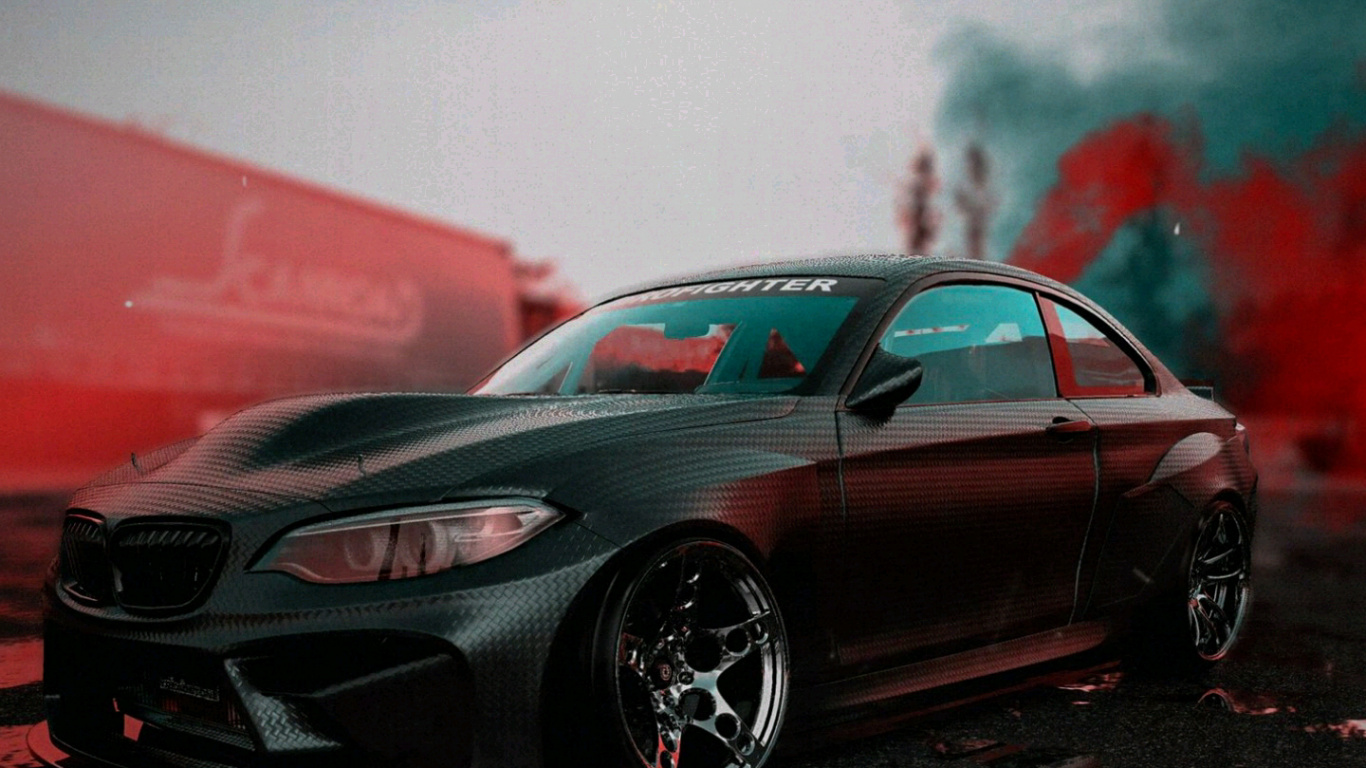 Reflexion, Car, Rad, Tire, Cloud. Wallpaper in 1366x768 Resolution