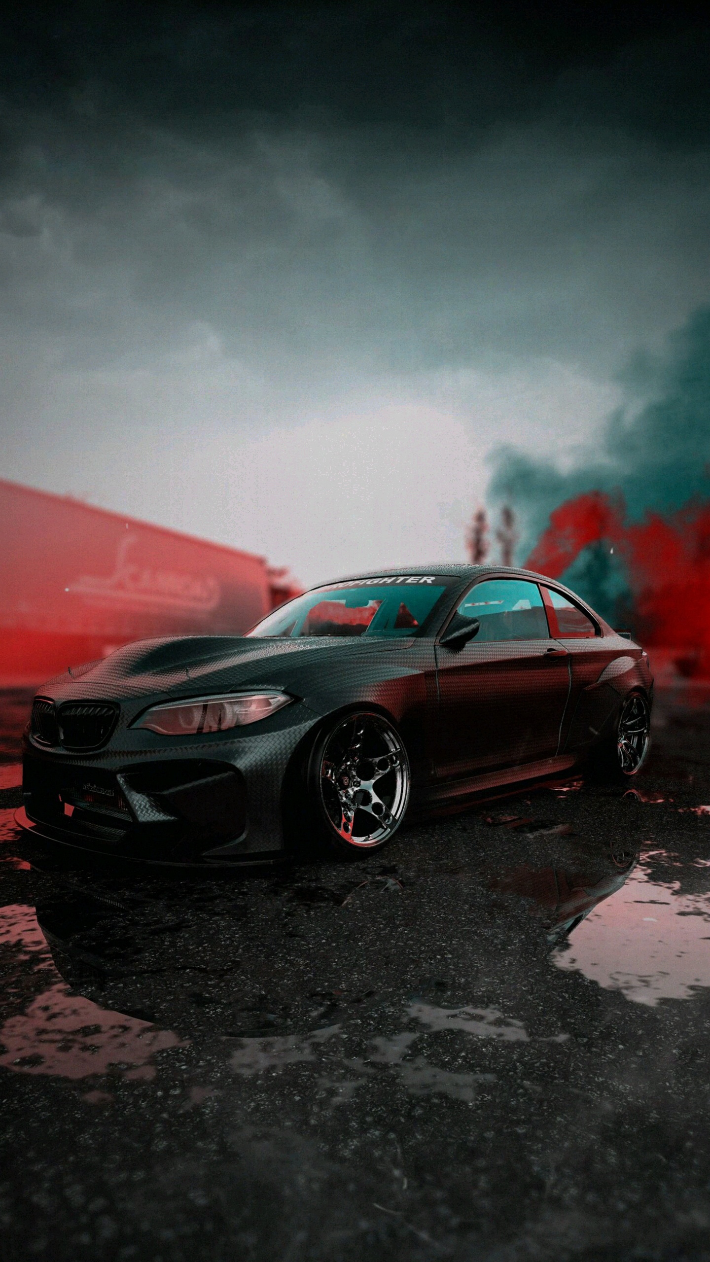 Reflexion, Car, Rad, Tire, Cloud. Wallpaper in 1440x2560 Resolution