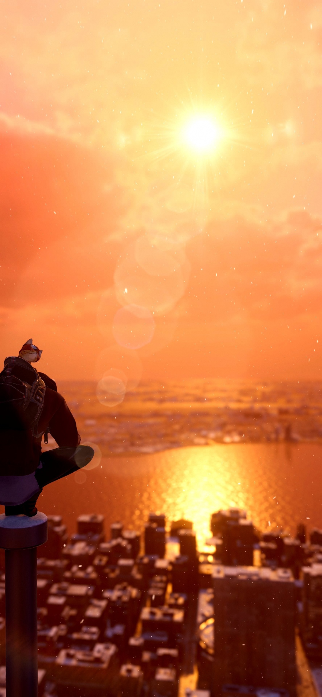 Wasser, Cloud, Atmosphäre, Afterglow, Sonnenlicht. Wallpaper in 1125x2436 Resolution