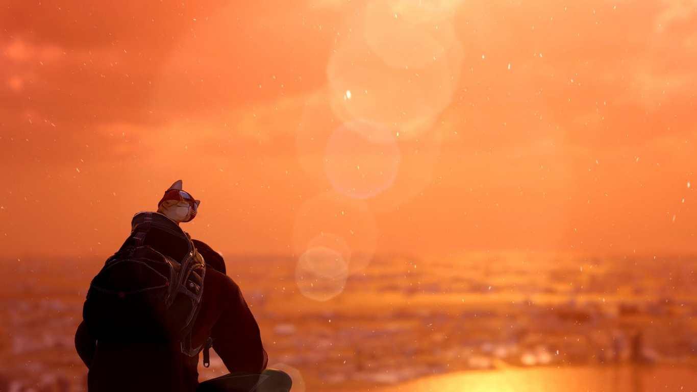 Water, Cloud, Atmosphere, Afterglow, Sunlight. Wallpaper in 1366x768 Resolution