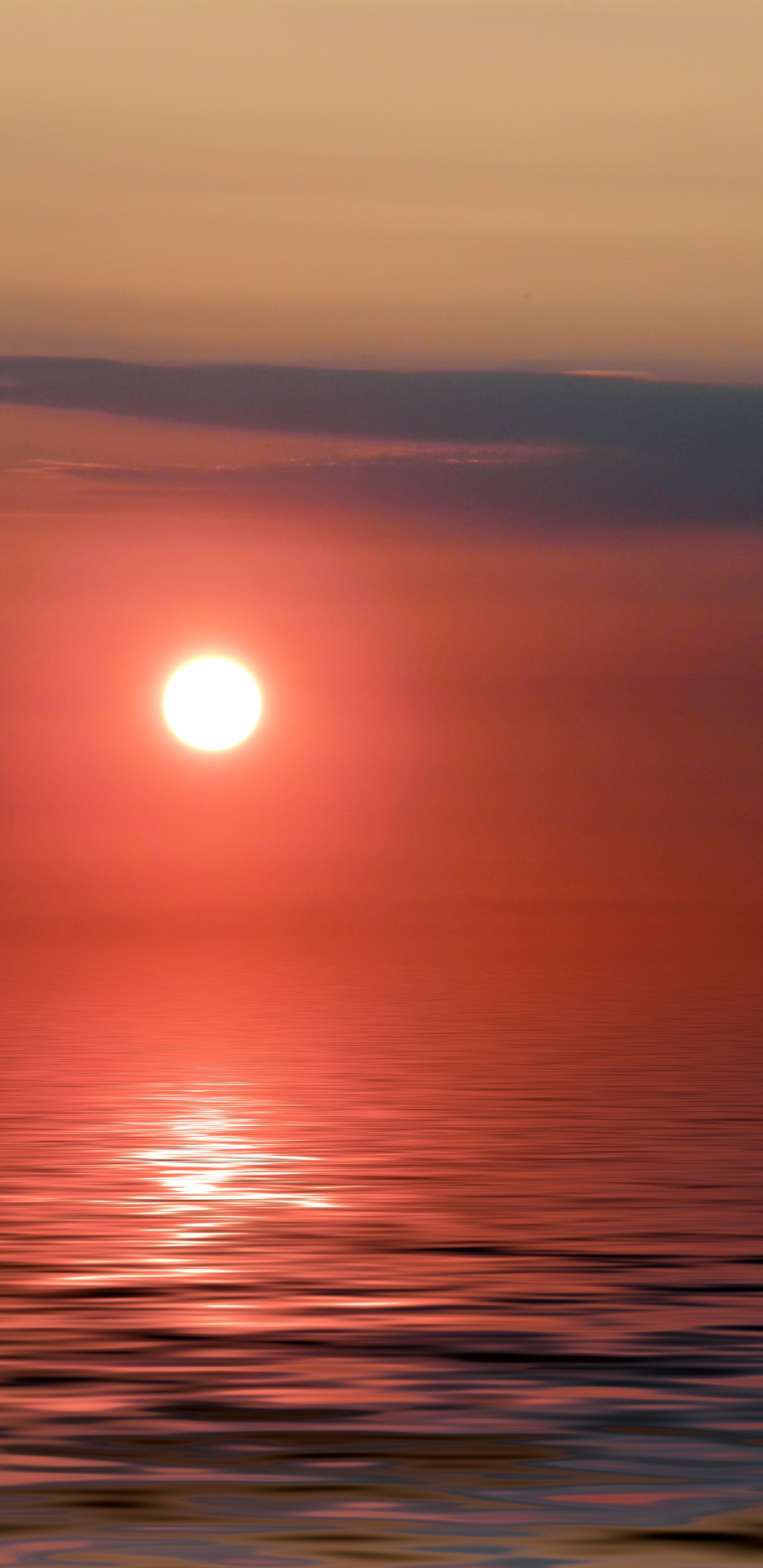 Soir, Horizon, Soleil, Lever, Mer. Wallpaper in 1440x2960 Resolution