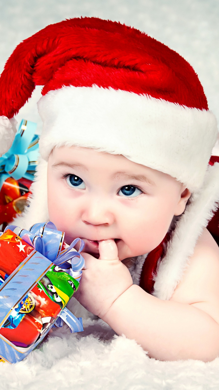 Santa Claus, Christmas Day, Infant, Christmas, Child. Wallpaper in 750x1334 Resolution