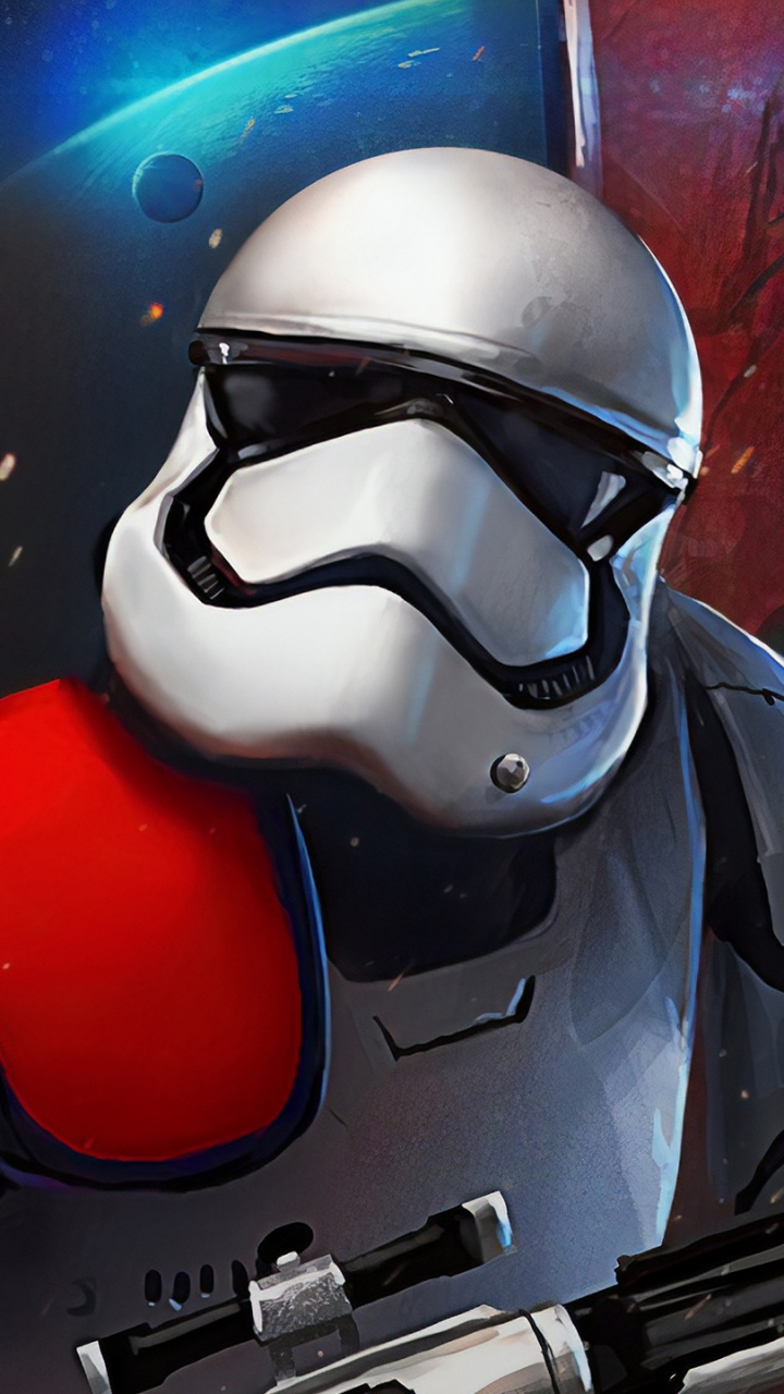 Schwarz-Weiß-Roboter Mit Schwarzem Gewehr. Wallpaper in 720x1280 Resolution