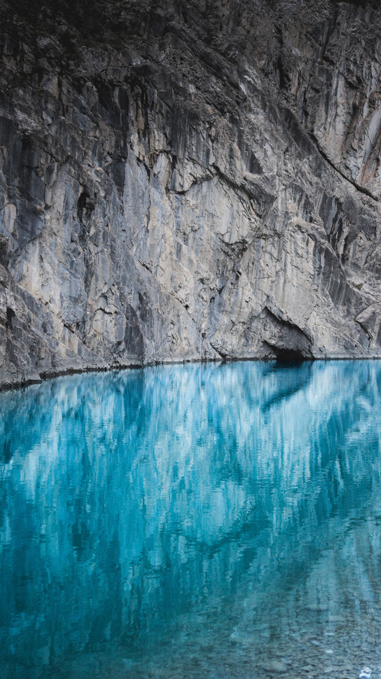 Sea Cave, Sea, Azure, Landscape, Water. Wallpaper in 750x1334 Resolution