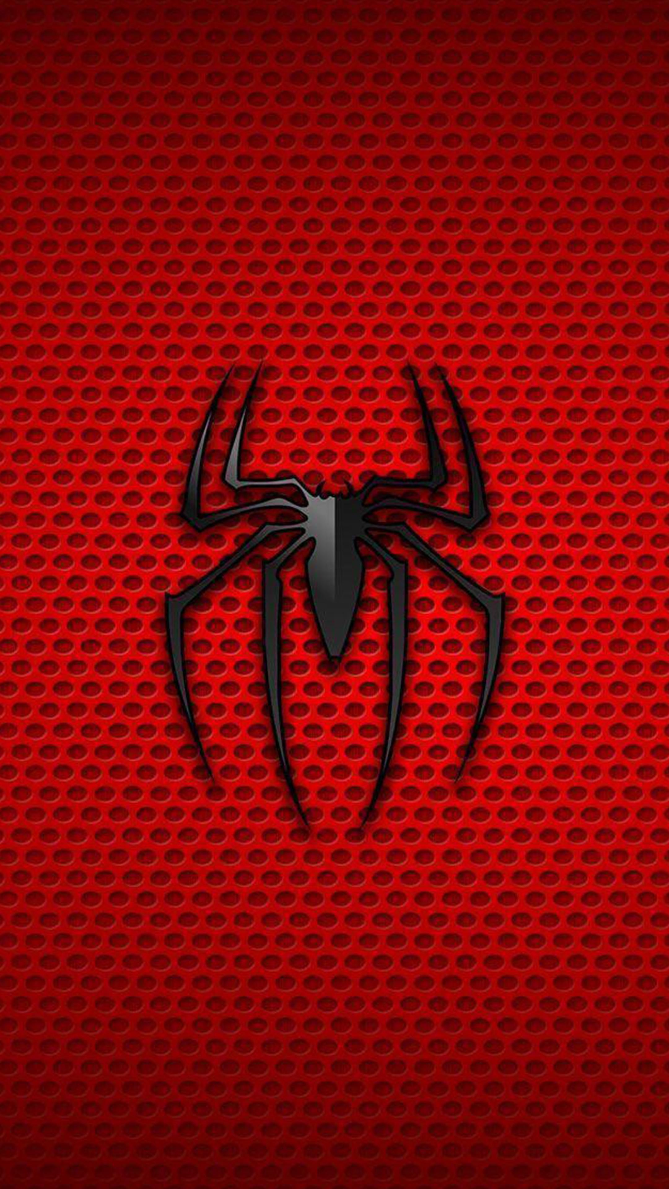 fondo de pantalla con el logotipo del hombre ara�a azul