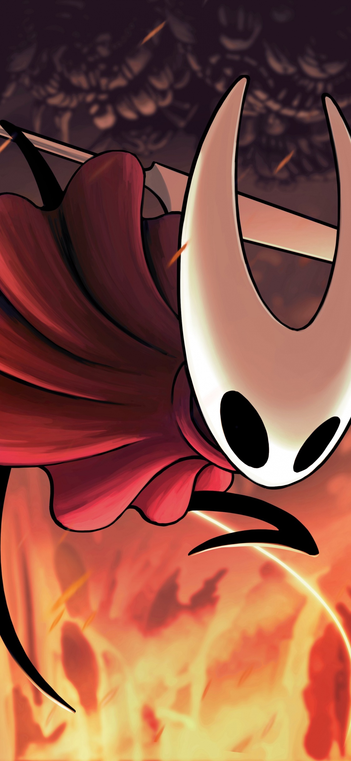 Hohler Ritter Seidenlied, Metroidvania, Nintendo Wechseln, Cartoon, Anime. Wallpaper in 1125x2436 Resolution