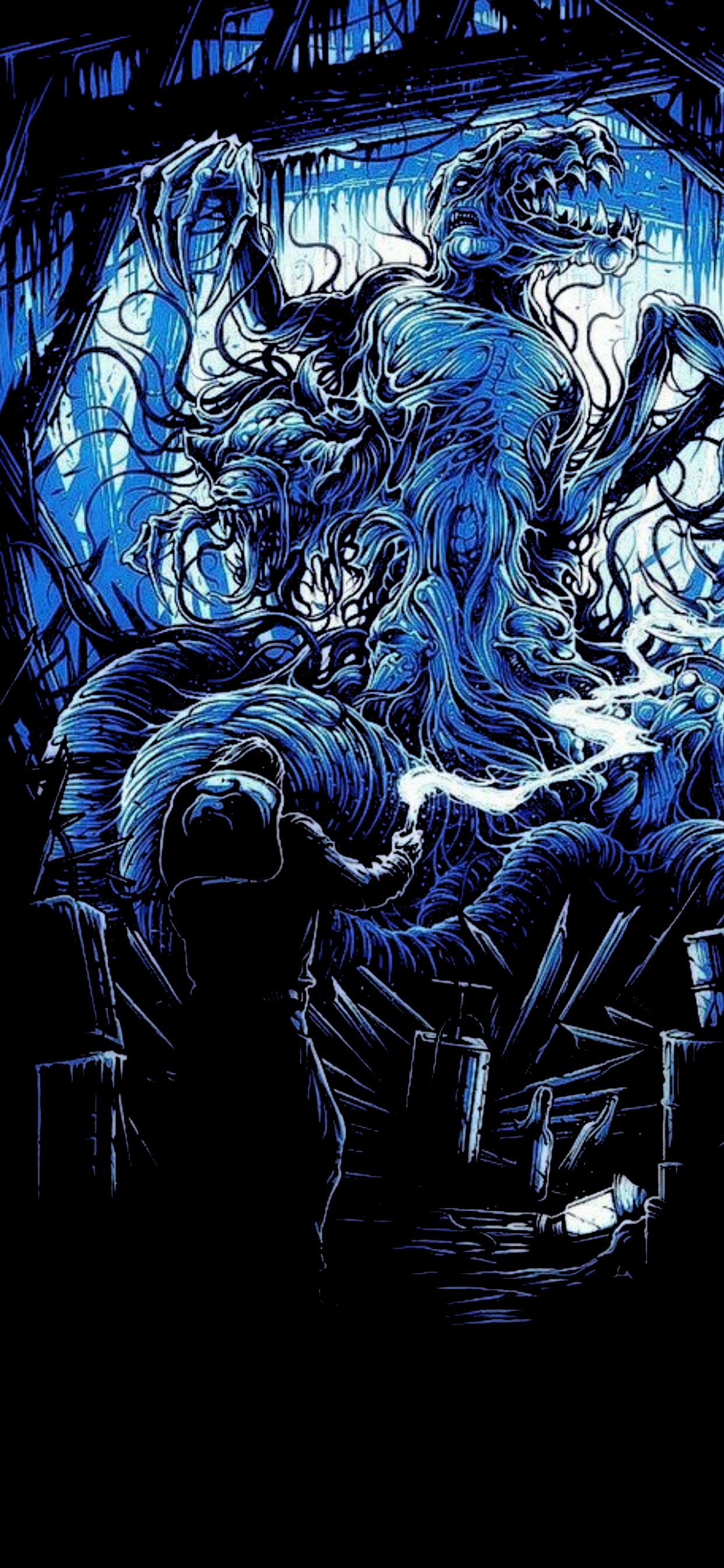 OLED, Chose Dan Mumford, Films Alternatifs Affiches, Galerie 1988, Affiche. Wallpaper in 1242x2688 Resolution