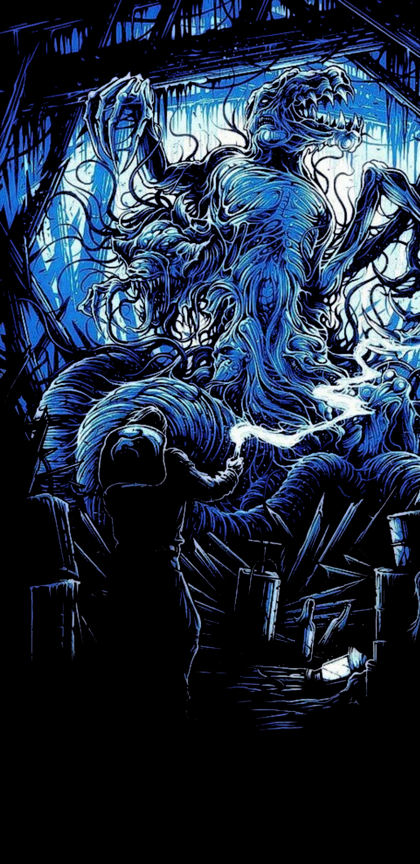 OLED, Chose Dan Mumford, Films Alternatifs Affiches, Galerie 1988, Affiche. Wallpaper in 1440x2960 Resolution