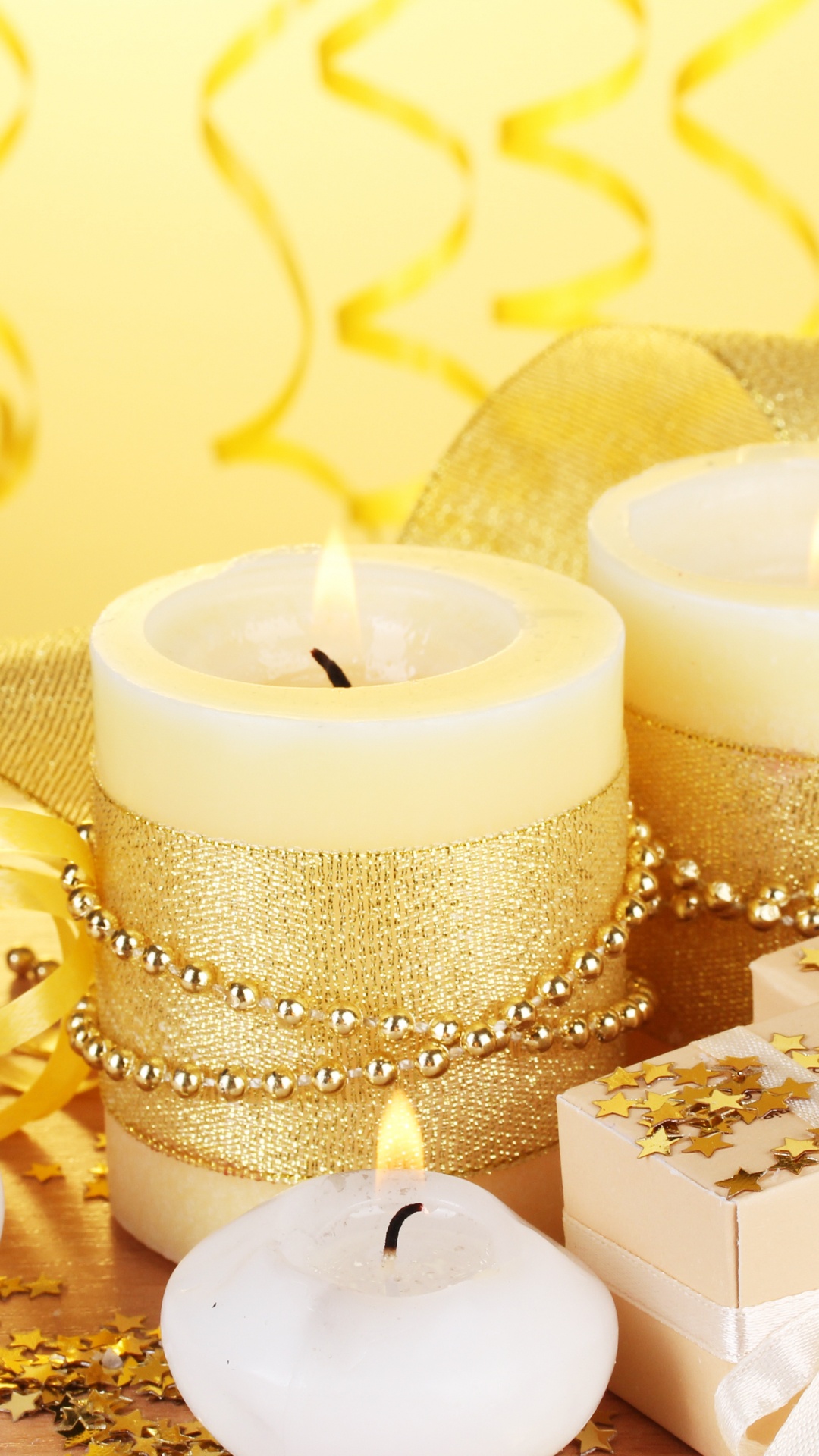 Candle, Yellow, Lighting, Wax, Anniversary. Wallpaper in 1080x1920 Resolution