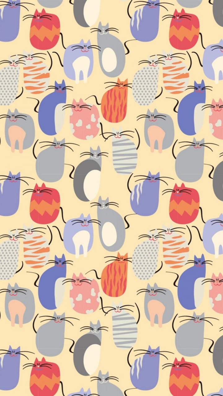 Textile Floral Blanc Bleu et Orange. Wallpaper in 720x1280 Resolution