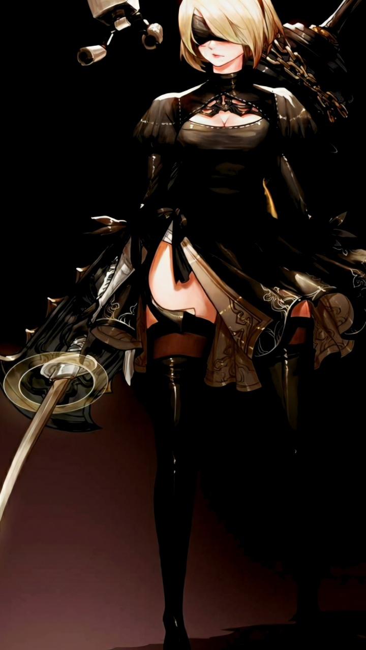 2b Nie Autómatas, Nier Autómatas, Negar, Drakengard, Android. Wallpaper in 720x1280 Resolution