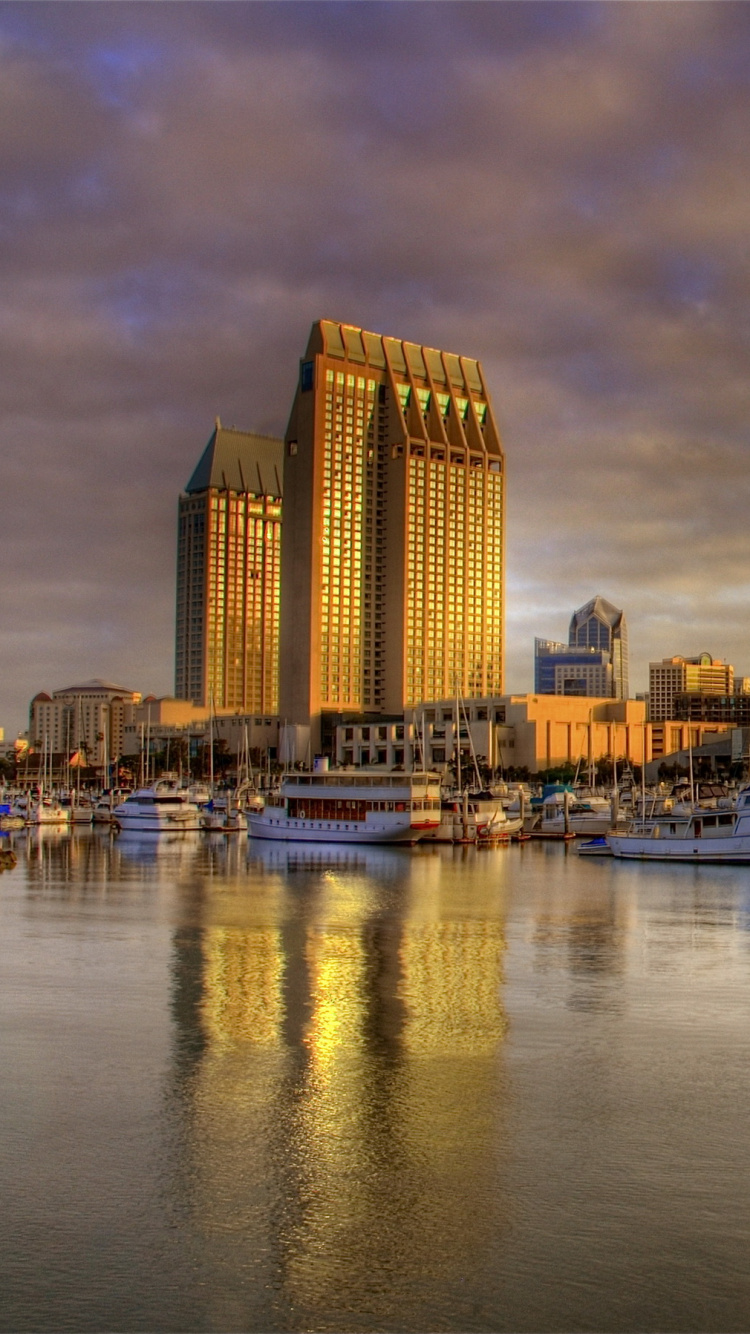 圣地亚哥, 城市, 城市景观, 天际线, 塔块 壁纸 750x1334 允许