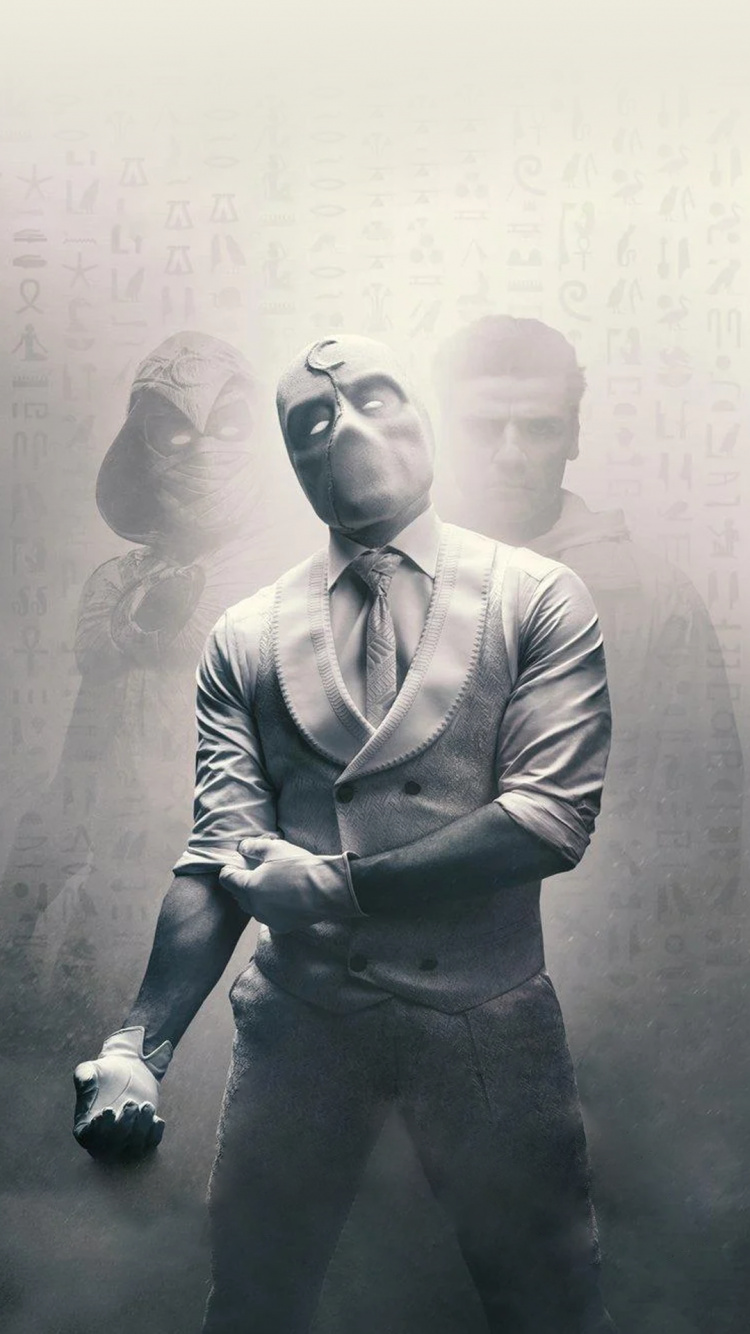 Moon Knight, 奇迹工作室, 海报, Marvel, 迪斯尼电影 壁纸 750x1334 允许