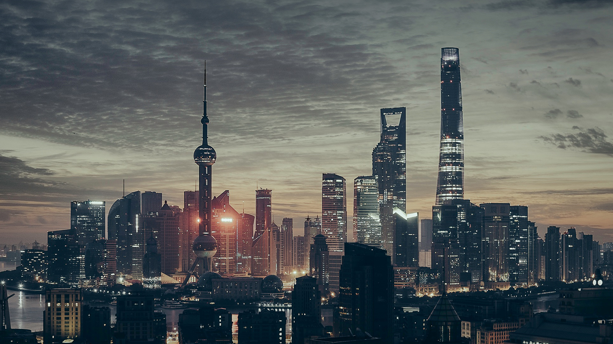 城市景观, 城市, 大都会, 天际线, 香港 壁纸 2560x1440 允许