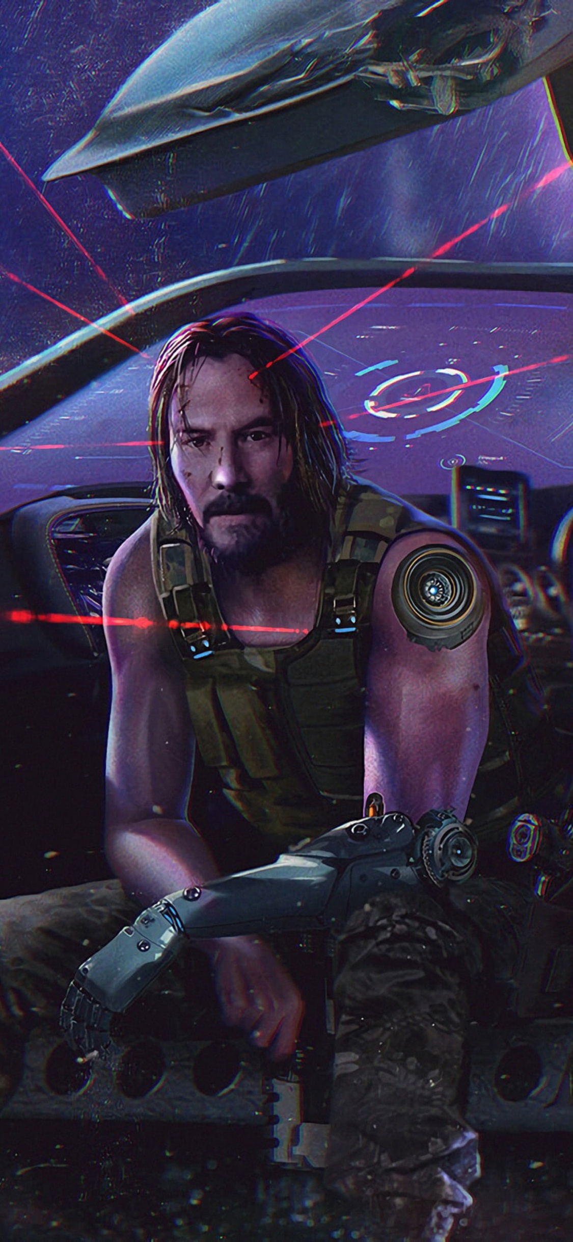 Cyberpunk, Keanu Reeves, Cyberpunk 2077, Cyberpunk 2020, Entretenimiento. Wallpaper in 1125x2436 Resolution