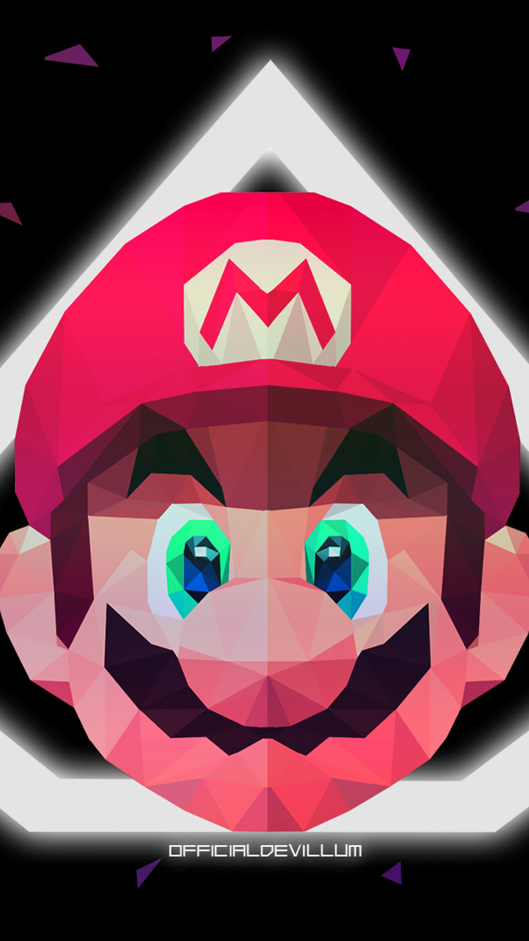 Super Mario Minimal, Super Mario Bros, Super Mario Galaxy, Super Mario World, Super Mario Party. Wallpaper in 750x1334 Resolution