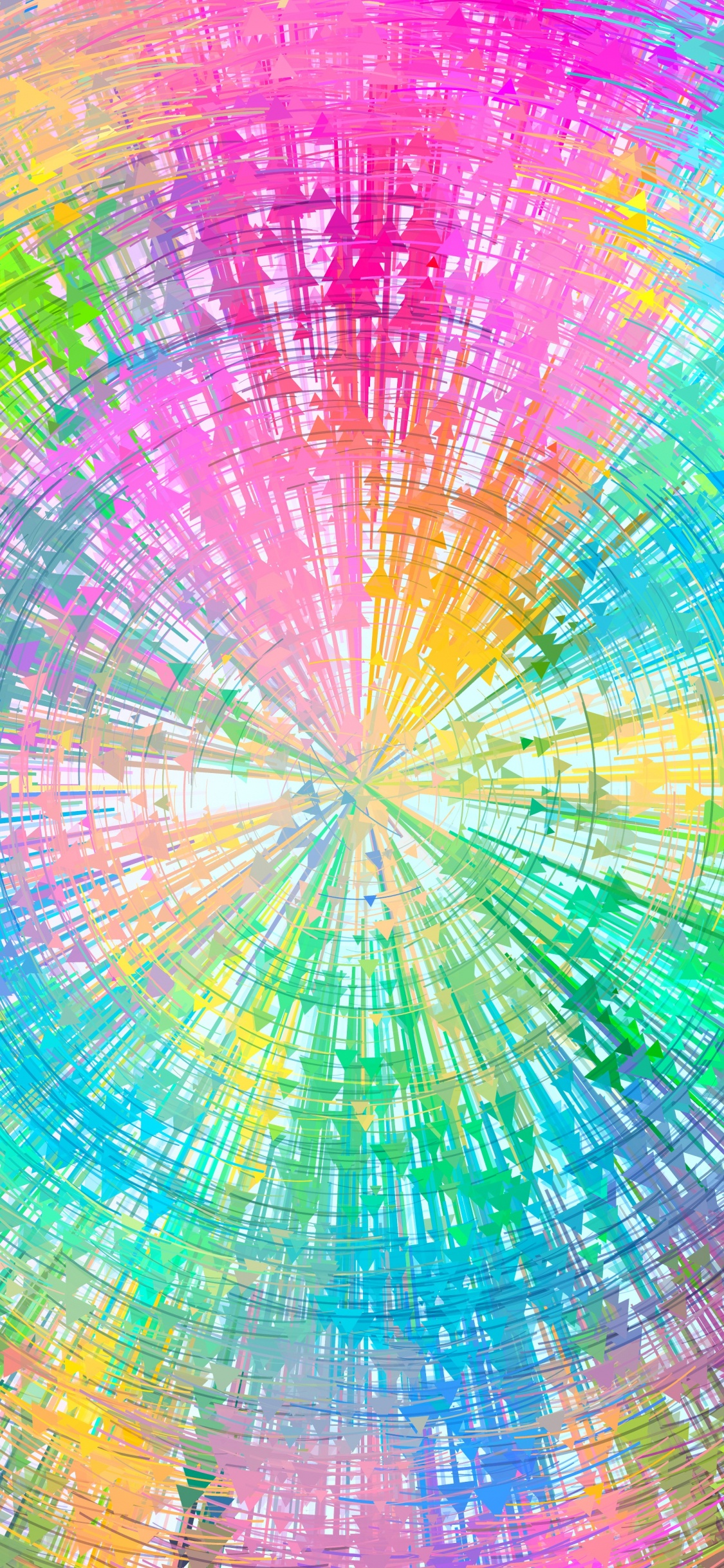 Pink Yellow and Blue Abstract Painting. Wallpaper in 1125x2436 Resolution